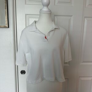 Nike Dri Fit Crop Polo Shirt - M